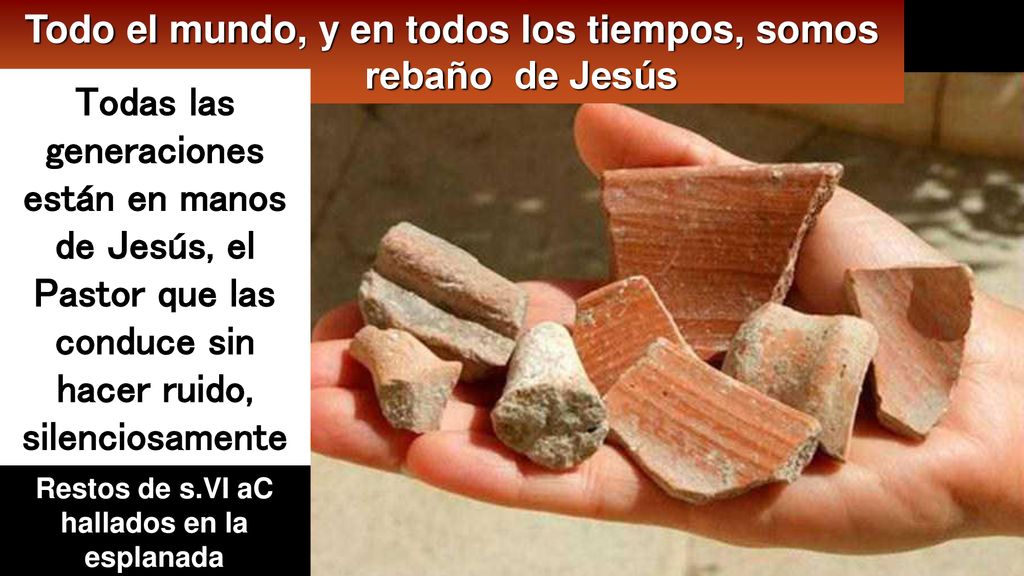Todo el mundo, y en todos los tiempos, somos rebaño de Jesús