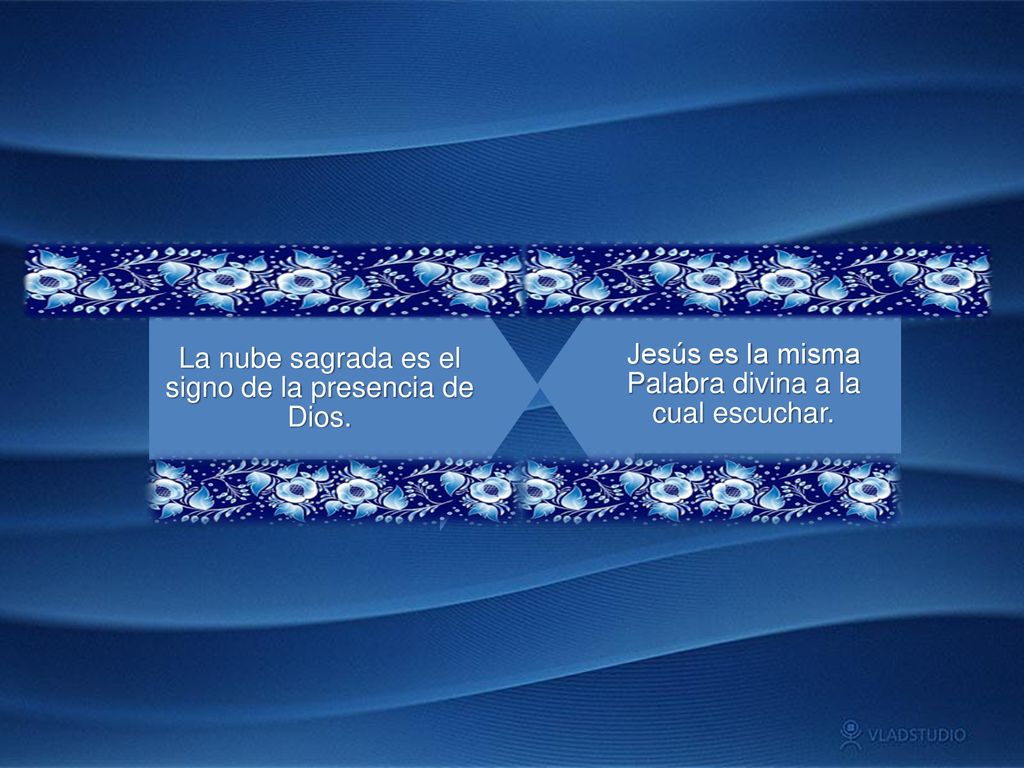 La nube sagrada es el signo de la presencia de Dios.