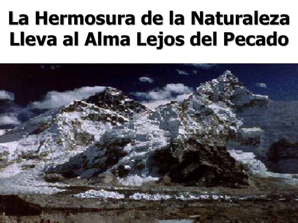 La Hermosura de la Naturaleza Lleva al Alma Lejos del Pecado