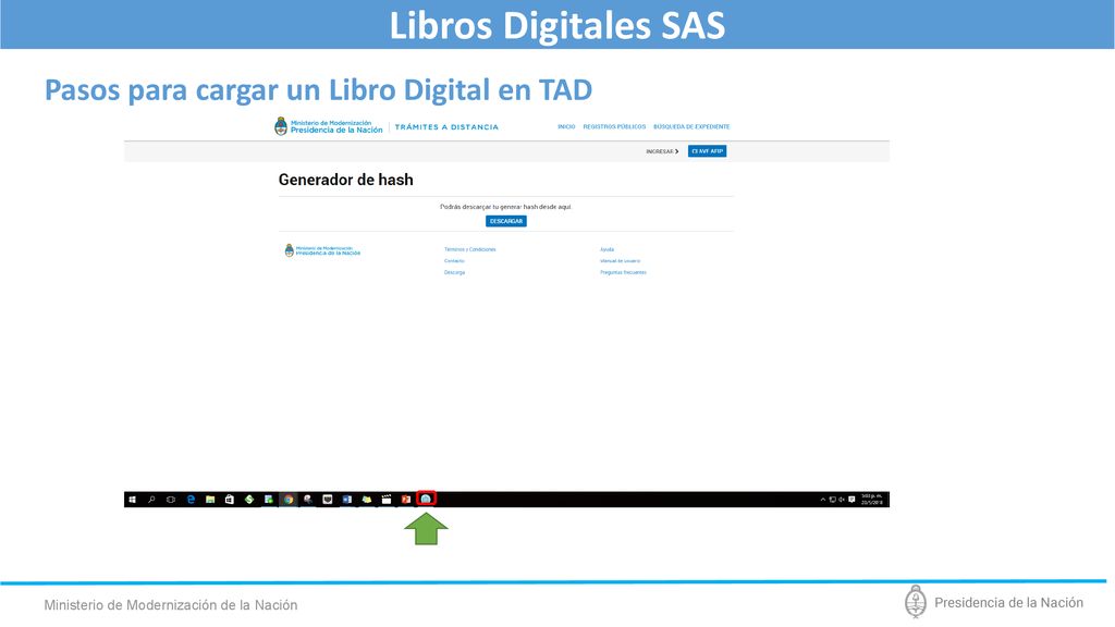 Libros Digitales SAS Pasos para cargar un Libro Digital en TAD