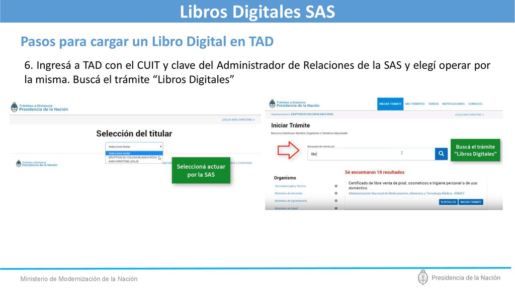 Libros Digitales SAS Pasos para cargar un Libro Digital en TAD