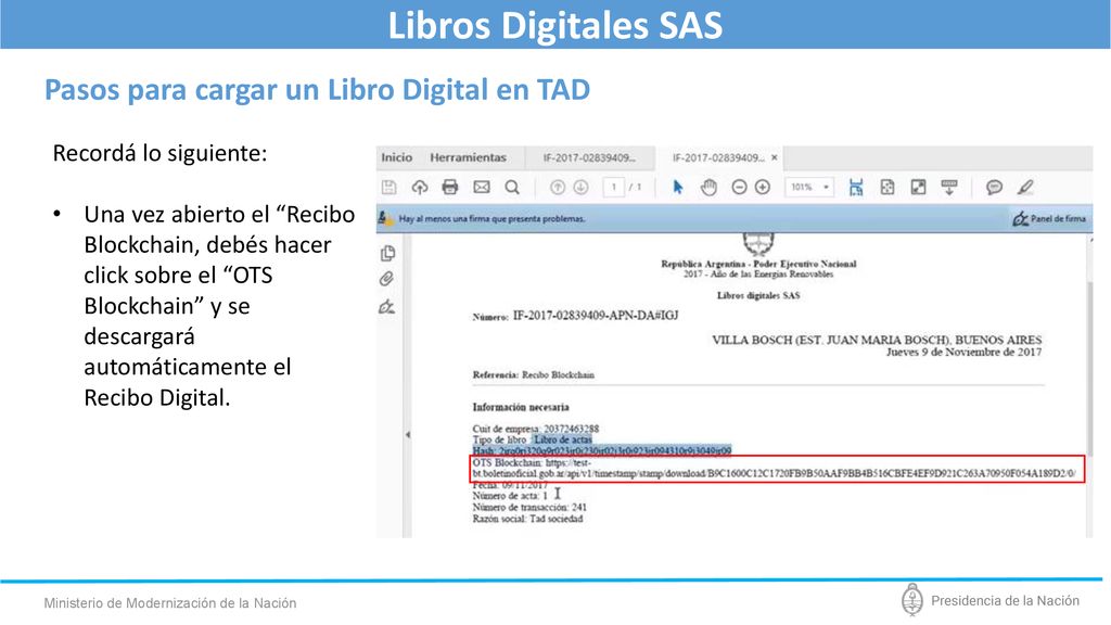 Libros Digitales SAS Pasos para cargar un Libro Digital en TAD