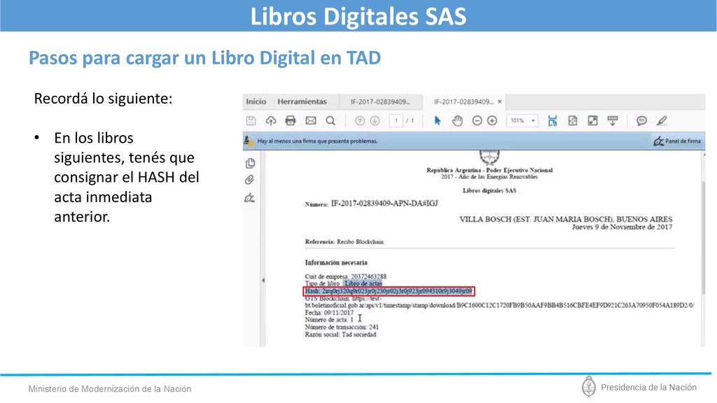 Libros Digitales SAS Pasos para cargar un Libro Digital en TAD