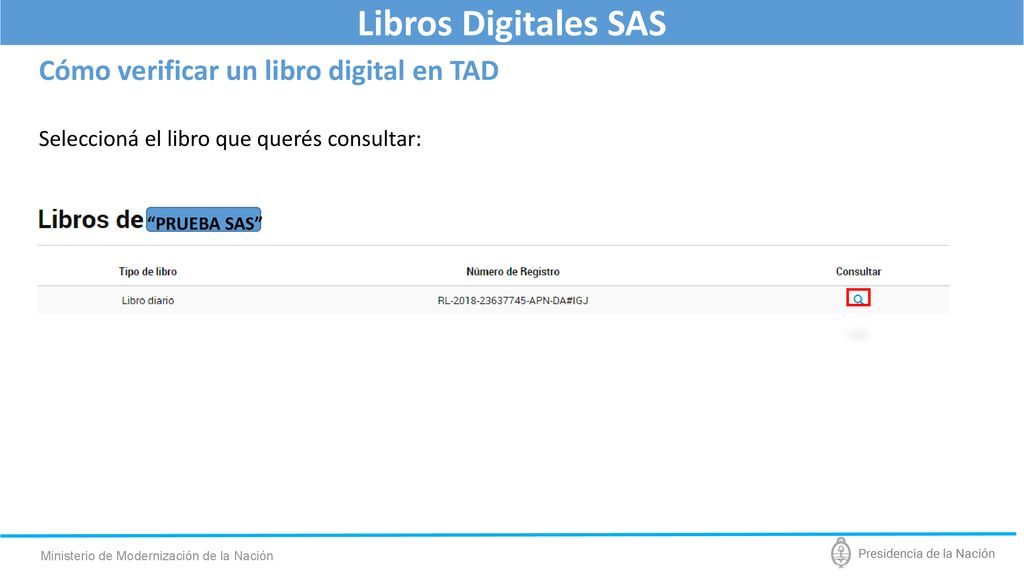 Libros Digitales SAS Cómo verificar un libro digital en TAD