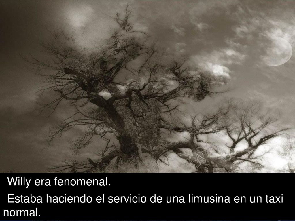 Willy era fenomenal. Estaba haciendo el servicio de una limusina en un taxi normal.