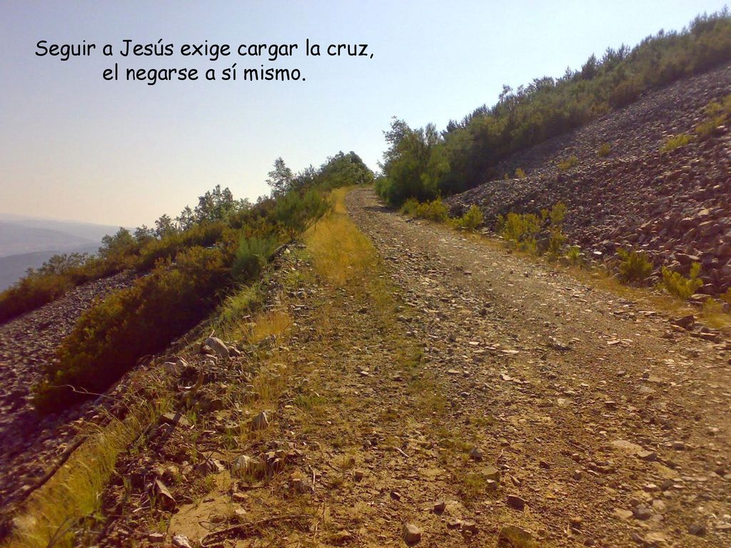Seguir a Jesús exige cargar la cruz, el negarse a sí mismo.