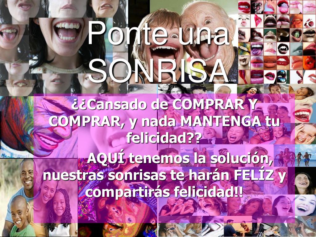 ¿¿Cansado de COMPRAR Y COMPRAR, y nada MANTENGA tu felicidad