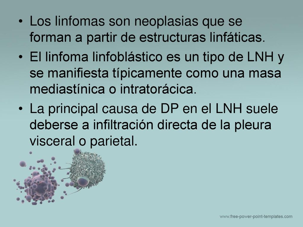 Los linfomas son neoplasias que se forman a partir de estructuras linfáticas.