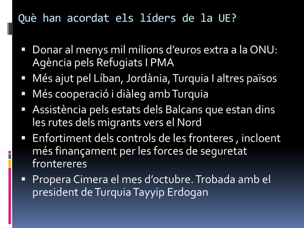 Què han acordat els líders de la UE
