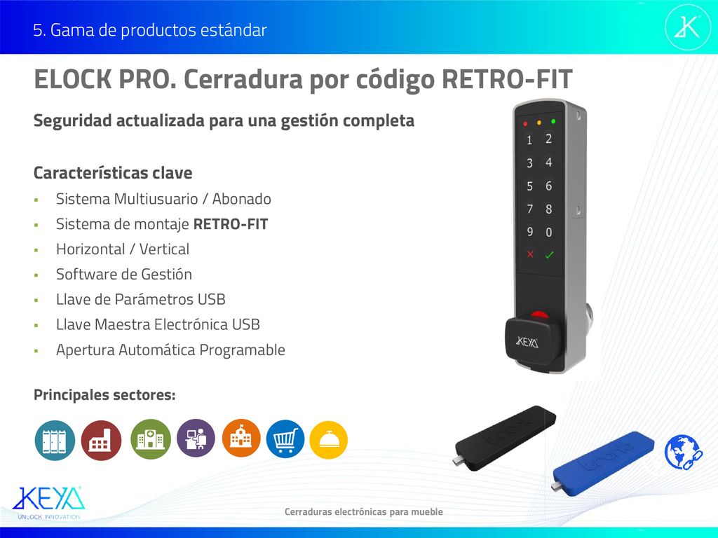 5. Gama de productos estándar