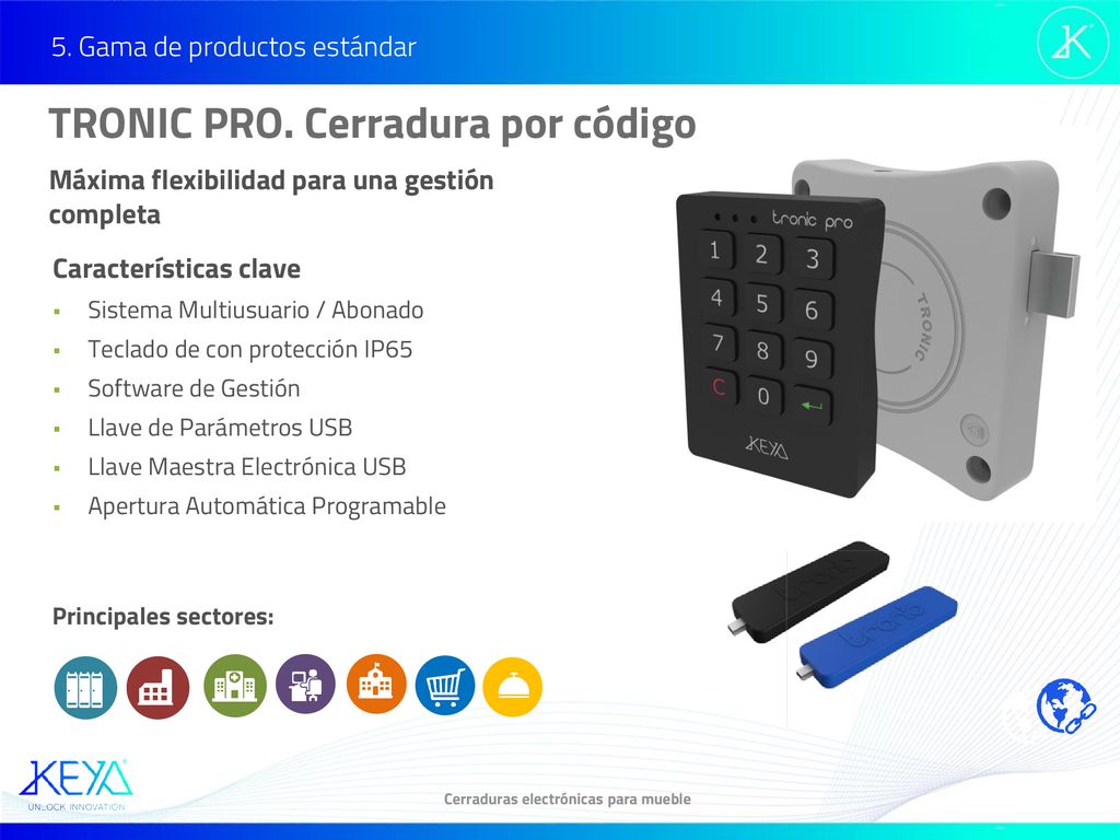 5. Gama de productos estándar