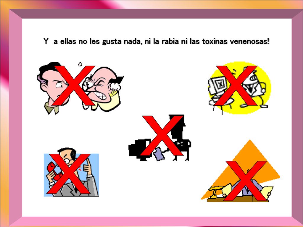 Y a ellas no les gusta nada, ni la rabia ni las toxinas venenosas!