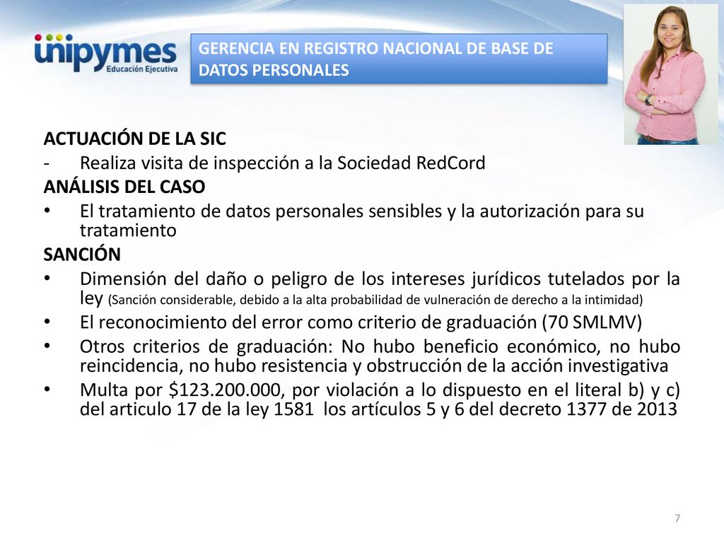 Realiza visita de inspección a la Sociedad RedCord ANÁLISIS DEL CASO