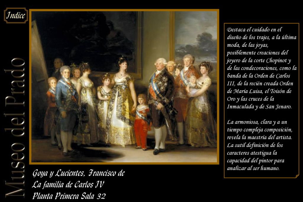 Goya y Lucientes, Francisco de La familia de Carlos IV