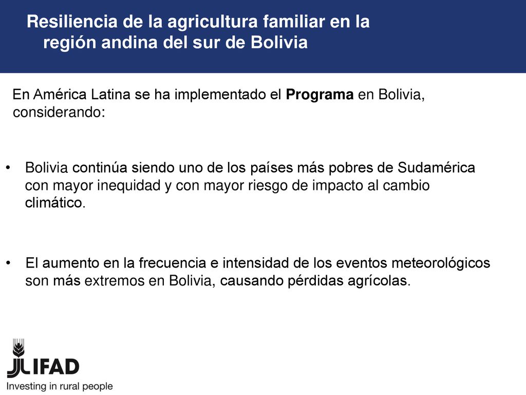 Resiliencia de la agricultura familiar en la región andina del sur de Bolivia