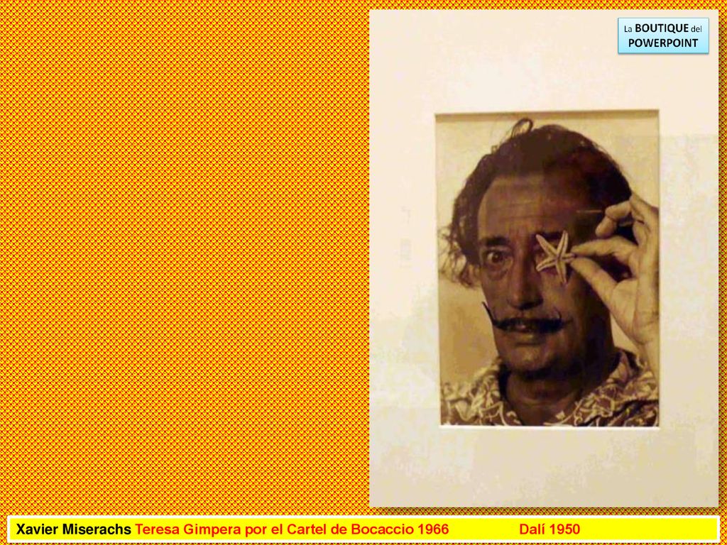 Xavier Miserachs Teresa Gimpera por el Cartel de Bocaccio 1966 Dalí 1950