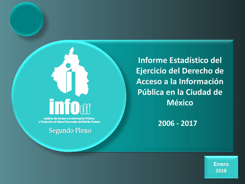 Informe Estadístico del Ejercicio del Derecho de Acceso a la Información Pública en la Ciudad de México