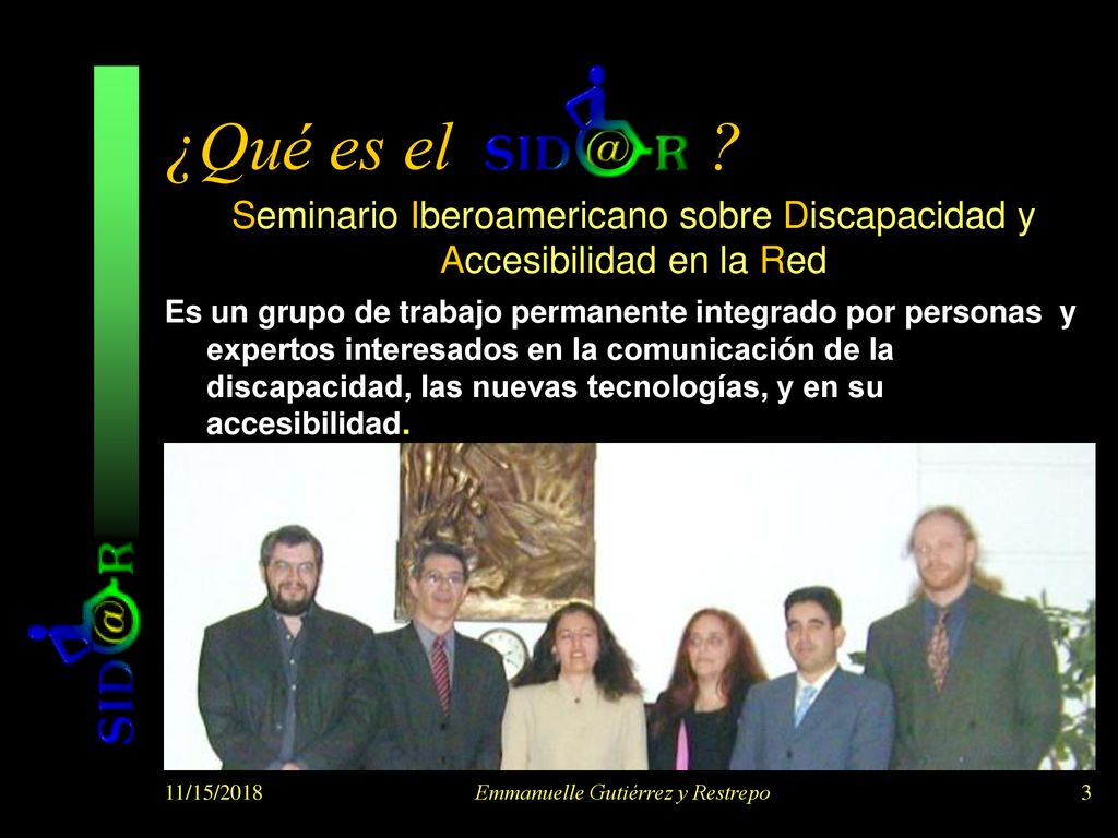 ¿Qué es el Seminario Iberoamericano sobre Discapacidad y Accesibilidad en la Red.