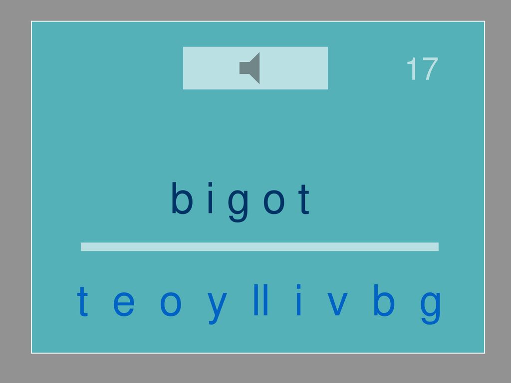 17 b i g o t e t e o y ll i v b g