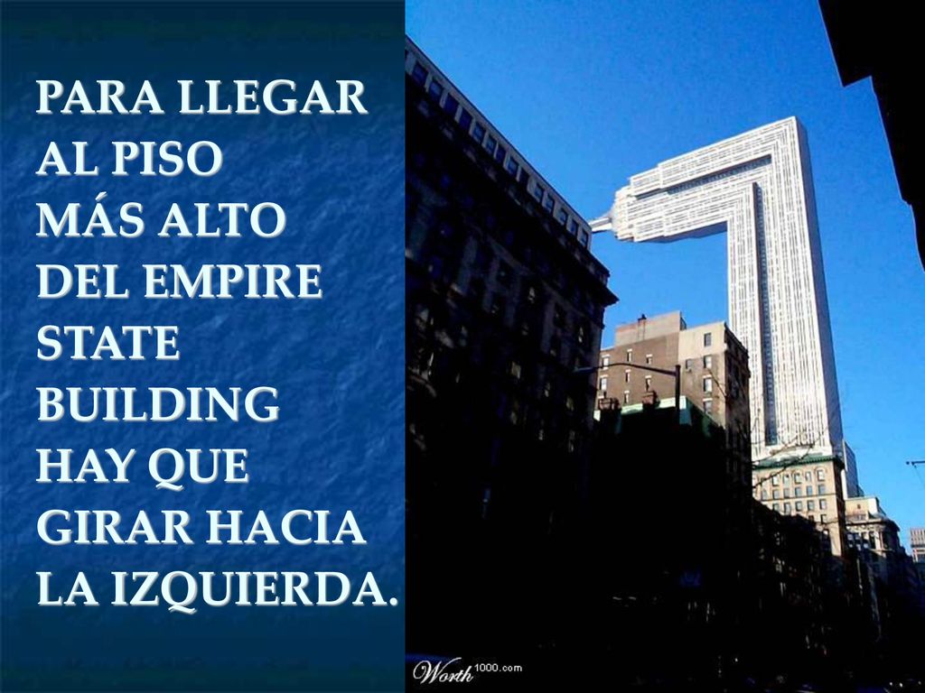 PARA LLEGAR AL PISO MÁS ALTO DEL EMPIRE STATE BUILDING HAY QUE
