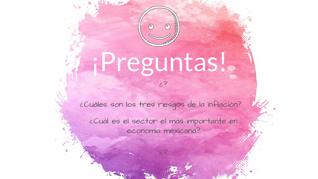 ¡Preguntas! ¿ ¿Cuáles son los tres riesgos de la inflación