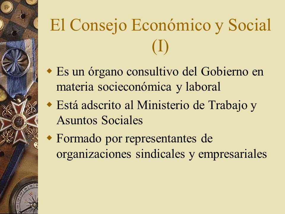 El Consejo Económico y Social (I)
