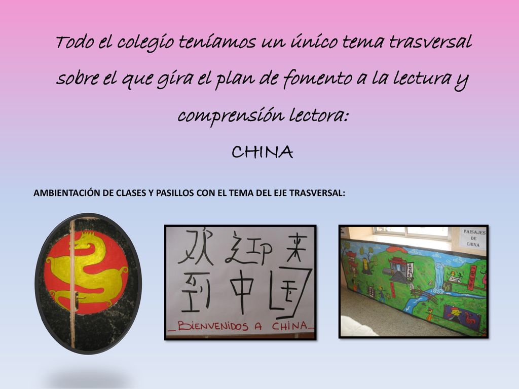 Todo el colegio teníamos un único tema trasversal sobre el que gira el plan de fomento a la lectura y comprensión lectora: