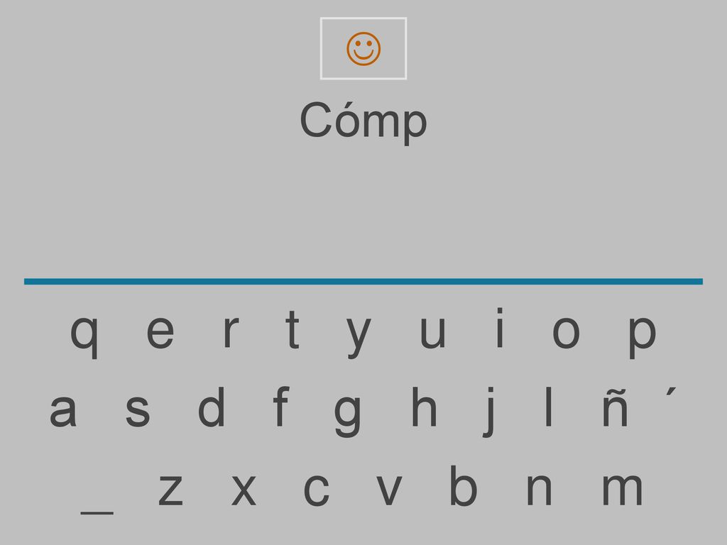  Cómp. q e r t y u i o p.