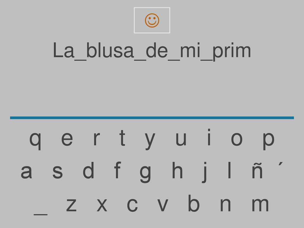 q e r t y u i o p a s d f g h j l ñ ´ _ z x c v b n m