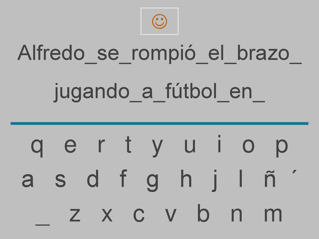 q e r t y u i o p a s d f g h j l ñ ´ _ z x c v b n m