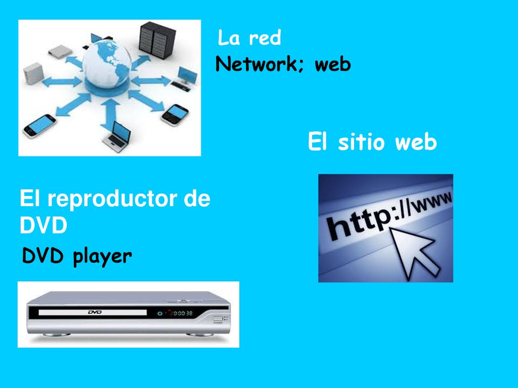 El sitio web El reproductor de DVD DVD player