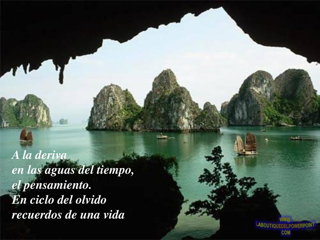 A la deriva en las aguas del tiempo, el pensamiento