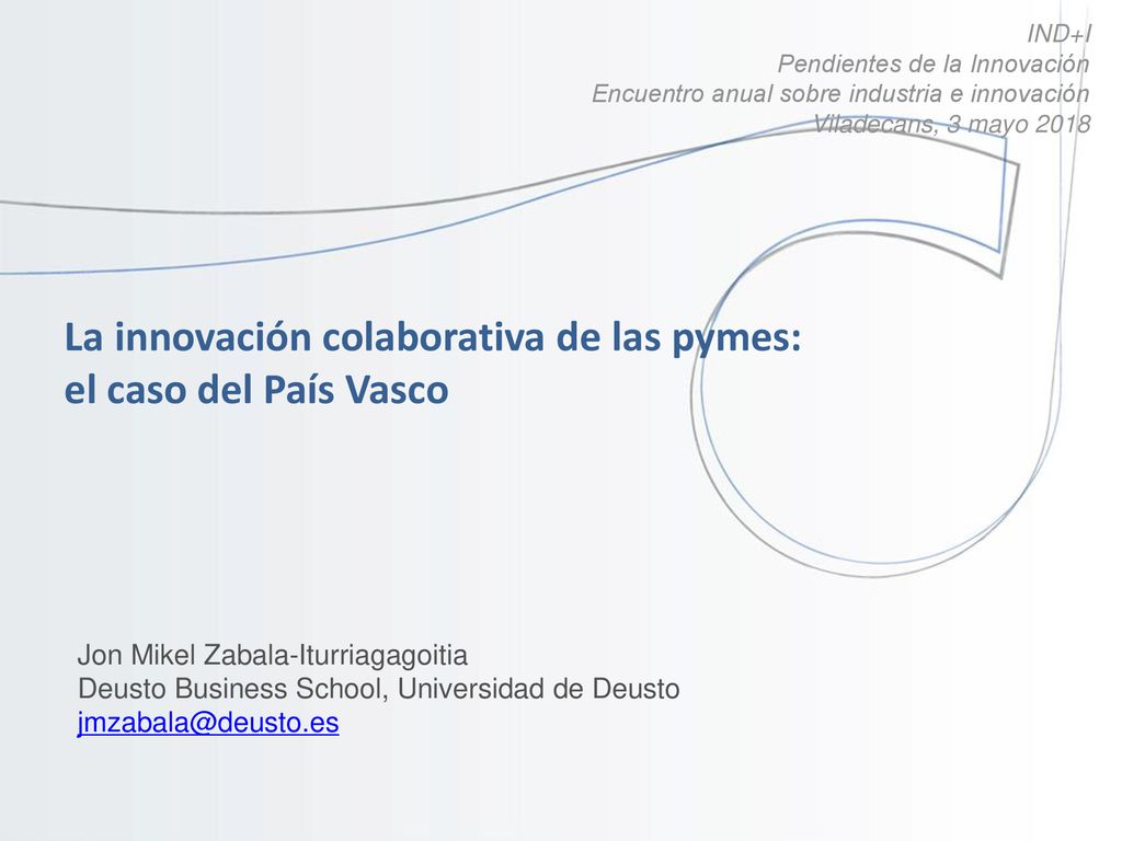 La innovación colaborativa de las pymes: el caso del País Vasco