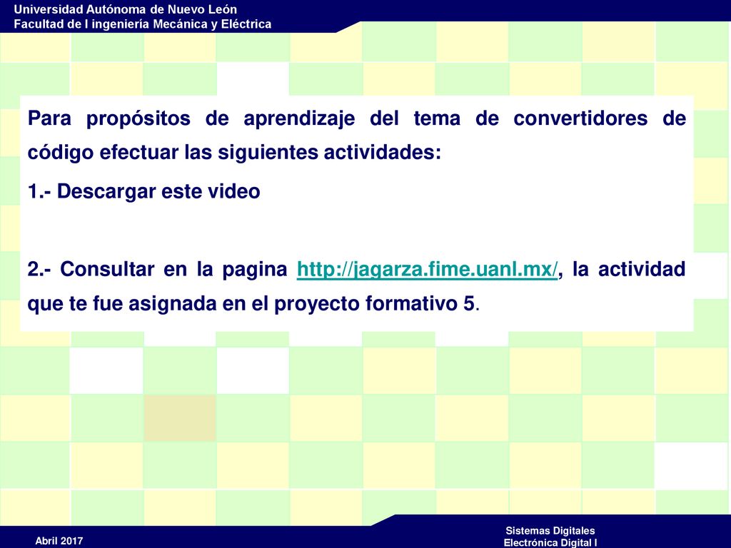 Para propósitos de aprendizaje del tema de convertidores de código efectuar las siguientes actividades: