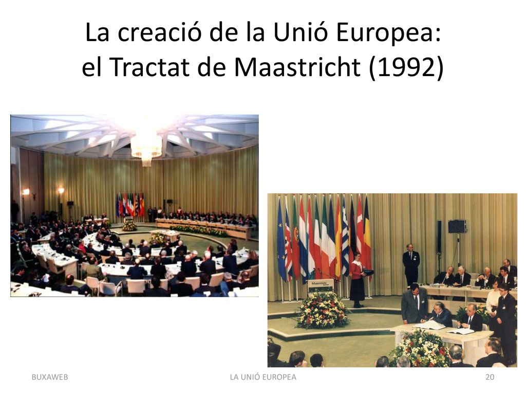 La creació de la Unió Europea: el Tractat de Maastricht (1992)