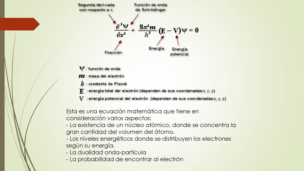 Esta es una ecuación matemática que tiene en consideración varios aspectos: