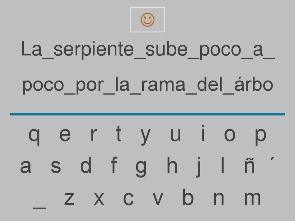 q e r t y u i o p a s d f g h j l ñ ´ _ z x c v b n m