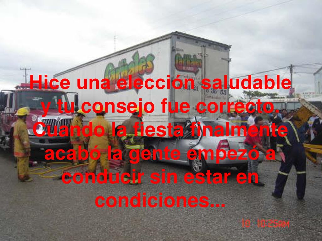 Hice una elección saludable y tu consejo fue correcto
