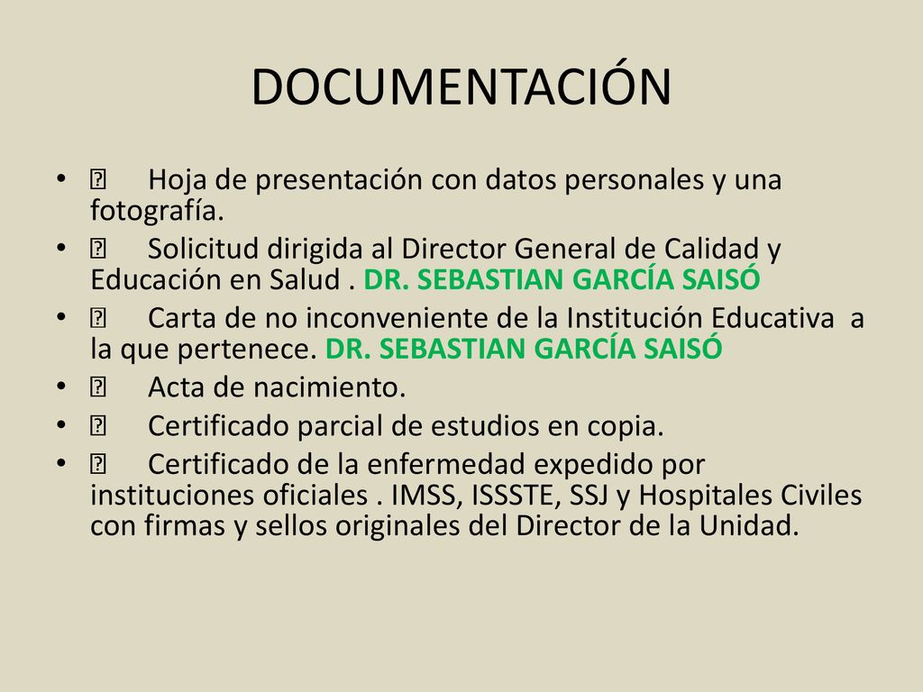 DOCUMENTACIÓN  Hoja de presentación con datos personales y una fotografía.
