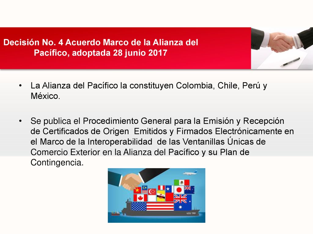 Decisión No. 4 Acuerdo Marco de la Alianza del Pacífico, adoptada 28 junio 2017