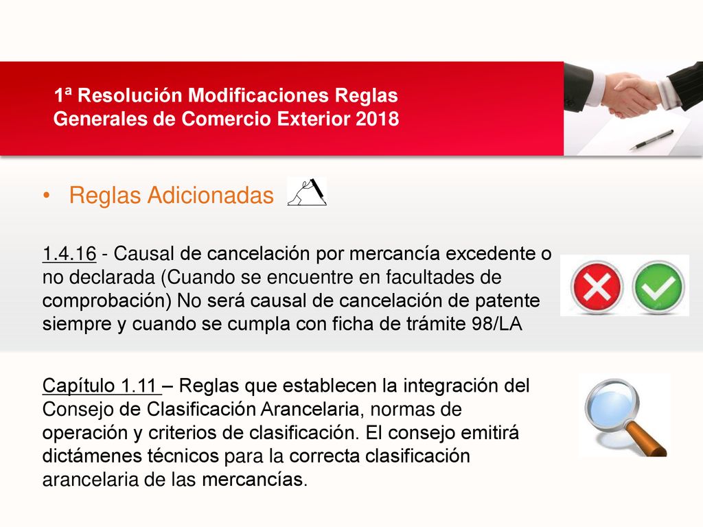 1ª Resolución Modificaciones Reglas Generales de Comercio Exterior 2018