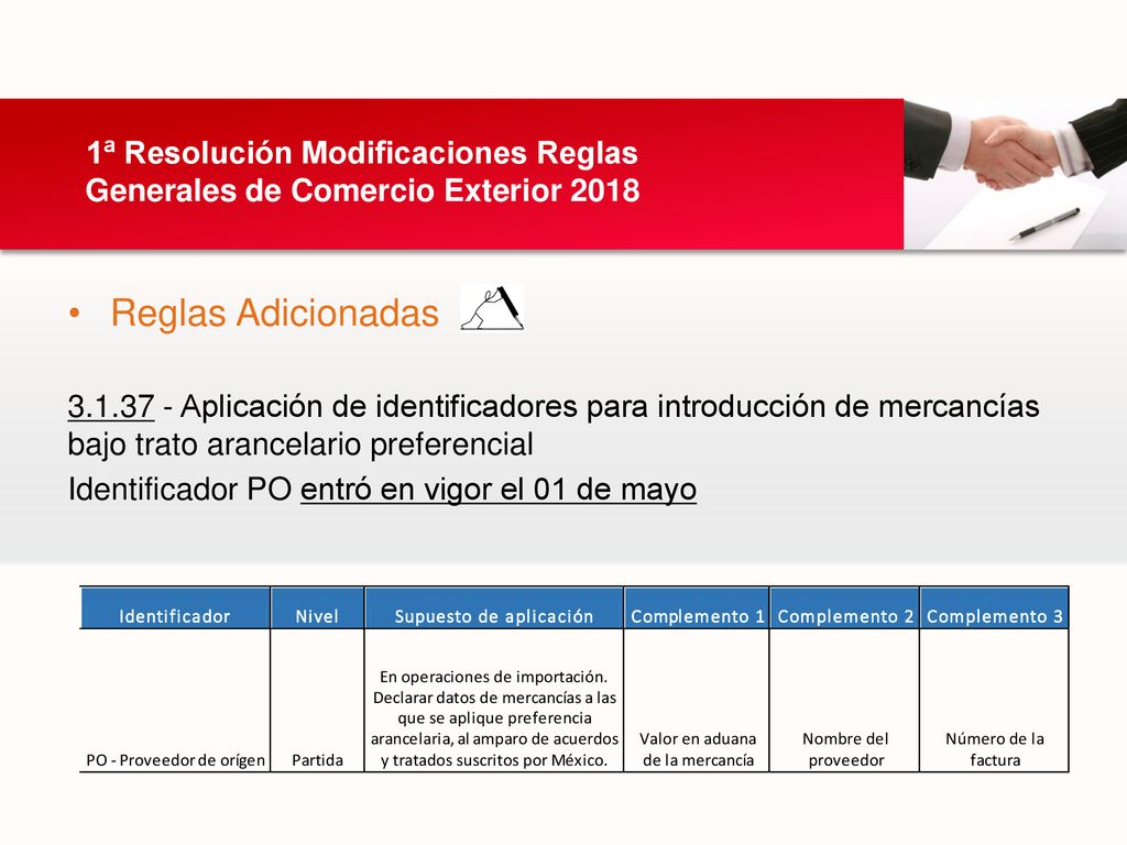 1ª Resolución Modificaciones Reglas Generales de Comercio Exterior 2018