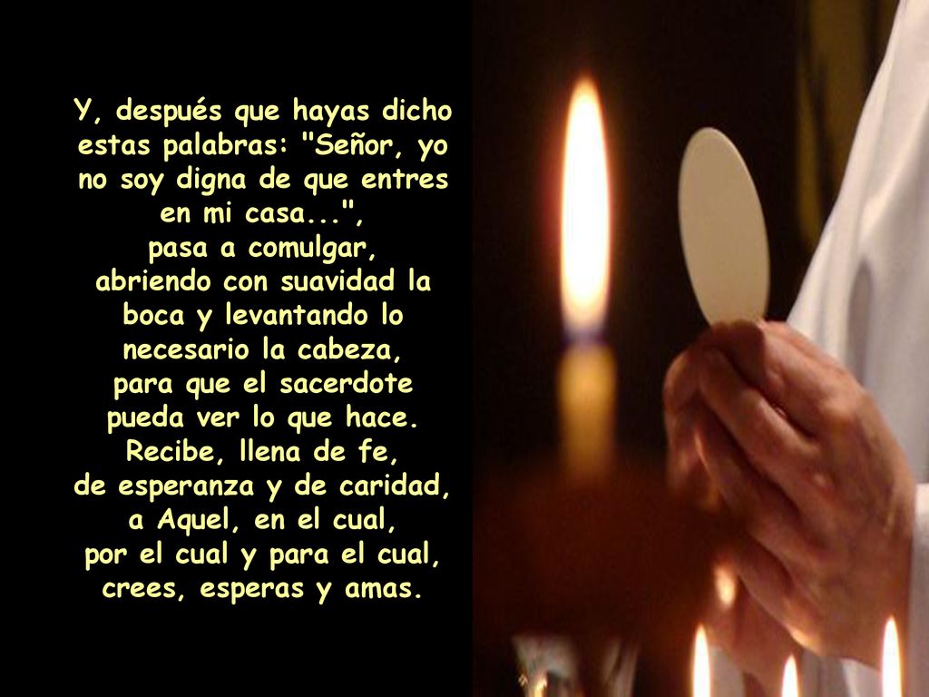 abriendo con suavidad la boca y levantando lo necesario la cabeza,