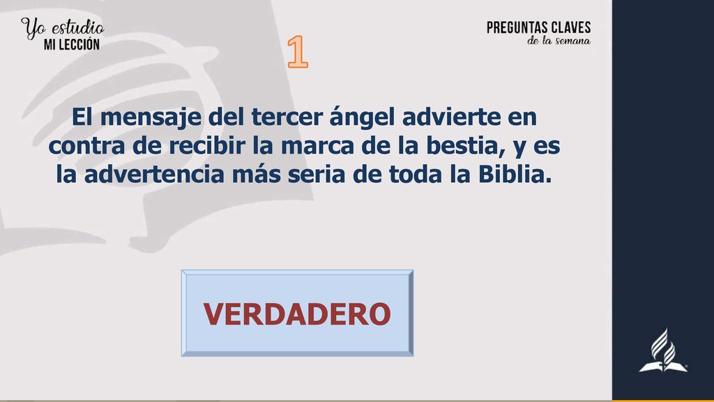 1 El mensaje del tercer ángel advierte en contra de recibir la marca de la bestia, y es la advertencia más seria de toda la Biblia.