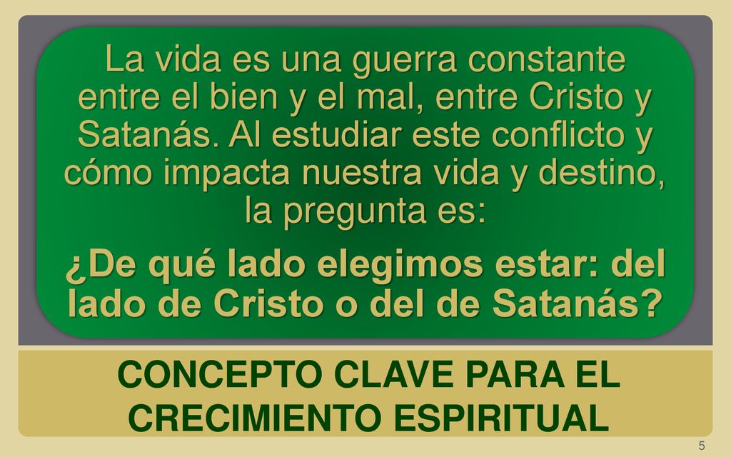 ¿De qué lado elegimos estar: del lado de Cristo o del de Satanás