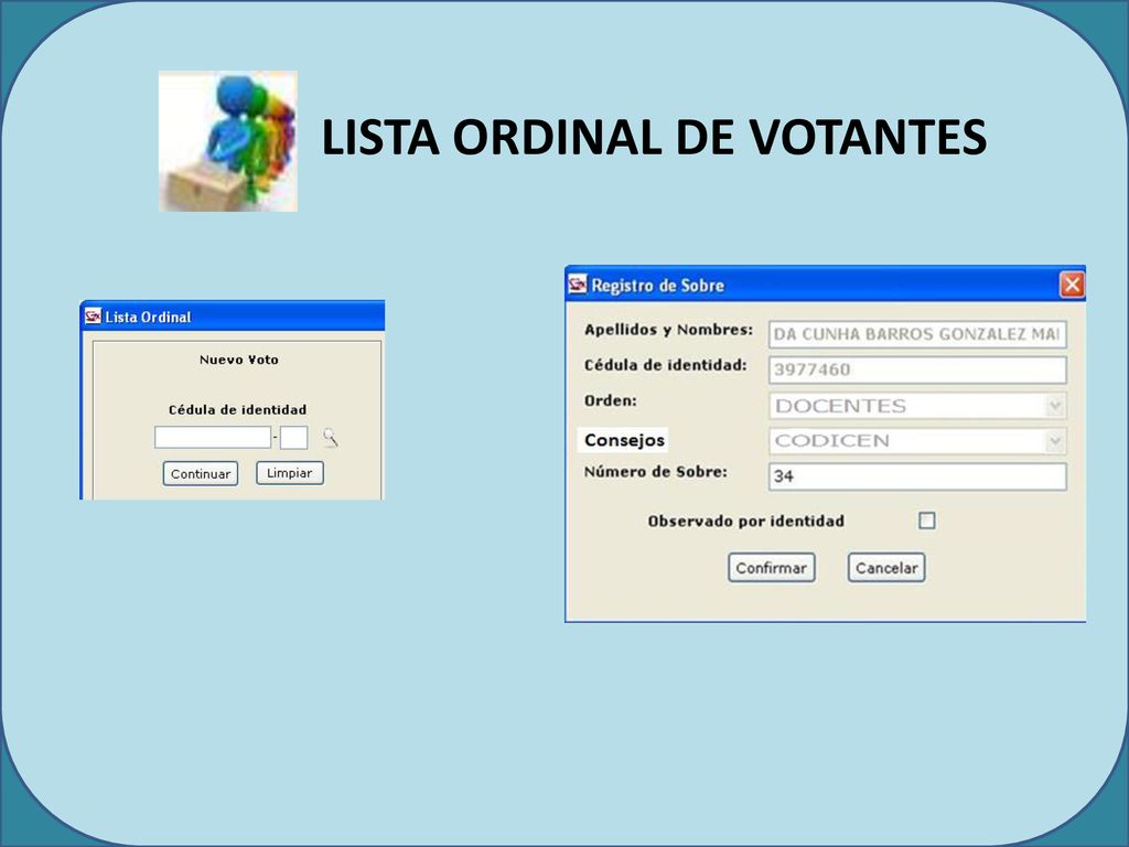 LISTA ORDINAL DE VOTANTES