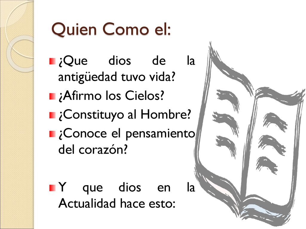 Quien Como el: ¿Que dios de la antigüedad tuvo vida