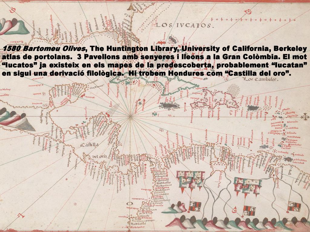 1580 Bartomeu Olives, The Huntington Library, University of California, Berkeley atlas de portolans.