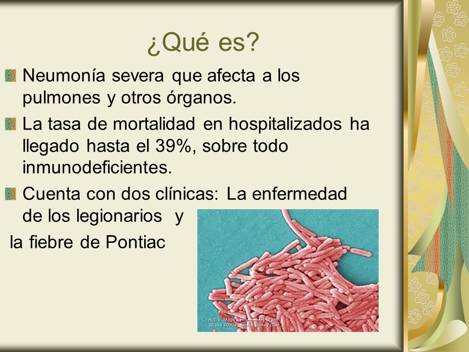 ¿Qué es Neumonía severa que afecta a los pulmones y otros órganos.