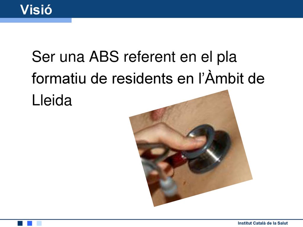 Ser una ABS referent en el pla formatiu de residents en l’Àmbit de
